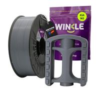 WINKLE Filamento ASA Gris Ceniza | Filamento Impresora 3D | Filamento ASA 1,75mm 1kg | ASA Gris | Compatible con Mayoría Impresoras 3D | Precisión Dimensional | Resistente | Bobina 1kg