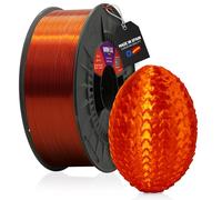 WINKLE Filamento PETG Cristal Naranja Ámbar | Filamento Impresora 3D | Filamento PETG 1,75mm 300g | Compatible con Mayoría Impresoras 3D | PETG Naranja | Precisión Dimensional | Bobina 300g