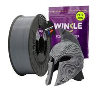 WINKLE Filamento PETG Gris Ceniza 1.75mm 300g, Filamento Impresora 3D