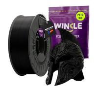 WINKLE Filamento PETG Negro Azabache 1.75mm 1kg, Filamento Impresora 3D