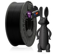 WINKLE Filamento PETG Negro Azabache | Filamento Impresora 3D | Filamento PETG 1,75mm 1kg | Compatible con Mayoría Impresoras 3D | PETG Negro | Precisión Dimensional | Bobina 1kg