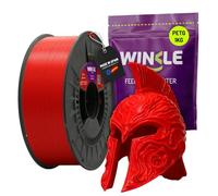 WINKLE Filamento PETG Rojo Diablo 1.75mm 1kg, Filamento Impresora 3D | Compatible con Mayoría Impresoras 3D, Precisión Dimensional +/- 0.03mm, Fabricado en España
