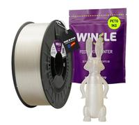 WINKLE Filamento PETG Transparente 1,75mm 1kg | Compatible Con Mayoría Impresoras 3D | Precisión Dimensional | Bobina 1kg