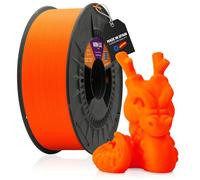 WINKLE Filamento PLA HD Fluorescente Naranja Eléctrico | Filamento Impresora 3D | Filamento PLA 1,75mm 1kg | PLA Naranja | Precisión Dimensional | Aspecto Fluor | Bobina 1kg