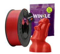 WINKLE Filamento PLA HD Glitter 1.75mm Coral 300g, Filamento Impresora 3D | Filamento PLA Partículas, Acabado Glitter Purpurina, Fabricado en España, Precisión Dimensional +/- 0.05mm, Bobina 300g