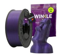 WINKLE Filamento PLA HD Glitter 1.75mm Púrpura, 1kg Filamento Impresora 3D | Filamento PLA Partículas, Acabado Glitter y Purpurina, Fabricado en España, Precisión Dimensional +/- 0.05mm, Bobina 1kg
