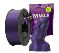 WINKLE Filamento PLA HD Glitter 1.75mm Púrpura 300g, Filamento Impresora 3D | Filamento PLA Partículas, Acabado Glitter Purpurina, Fabricado en España, Precisión Dimensional +/- 0.05mm, Bobina 300g