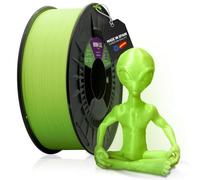 WINKLE Filamento PLA HD Glow (Fosforescente) Verde Alien | Filamento Impresora 3D | Filamento PLA 1,75mm 1kg | PLA Verde | Glow in the Dark | Brillo en la Oscuridad | Bobina 1kg
