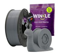 WINKLE Filamento PLA HD Gris Ceniza | Filamento Impresora 3D | Filamento PLA 1,75mm 1kg | PLA Gris | Compatible con Todas las Impresoras 3D | Precisión Dimensional | Bobina 1kg