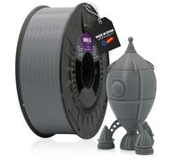 WINKLE Filamento PLA High Speed 1.75mm Gris 1kg, Filamento Impresora 3D | Filamento PLA Gris Ceniza de Alta Velocidad, Fabricado en España, Precisión Dimensional +/- 0.05mm, Bobina de 1kg