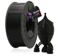 WINKLE Filamento PLA High Speed 1.75mm Negro 1kg, Filamento Impresora 3D | Filamento PLA Negro Azabache de Alta Velocidad, Fabricado en España, Precisión Dimensional +/- 0.05mm, Bobina de 1kg