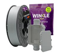 WINKLE Filamento PLA Ignífugo 1.75mm 750g Gris, Filamento Impresora 3D
