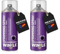 WINKLE Imprimación Spray Negro Mate 400ml para Impresión 3D, Imprimación para Metal, Madera y Plásticos PLA, ABS y PETG, Resinas y PVC, Pintura para Plástico Acrílica, Secado Rápido y Alta Adherencia