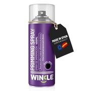 WINKLE Imprimación Spray Negro Mate 400ml para Impresión 3D, Imprimación para Metal, Madera y Plásticos PLA, ABS y PETG, Resinas y PVC, Pintura para Plástico Acrílica, Secado Rápido y Alta Adherencia