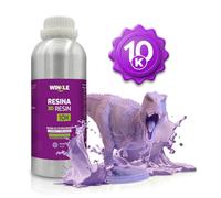 WINKLE Resina 3D 10K Morado 1kg | Impresora 3D Resina Lavable al Agua | Impresoras DLP y LCD | Resistente a los Impactos | Alta Precisión y Bajo Olor | Acabado Detallado