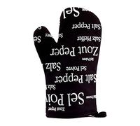 Winkler Manopla de cocina Sel & Poivre Negro 18x28 cm