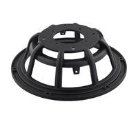 Winlaovate Cesta de altavoz de aluminio fundido de repuesto para marco de subwoofer de 3, 4, 5, 6.5, 8 pulgadas, soporte de montaje de woofer con acabado negro arenado, piezas de reparación de