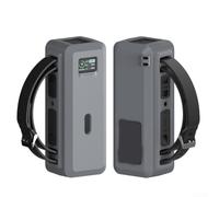 Winlaovate Funda de silicona para banco de energía Anker 737, funda de cargador portátil a prueba de golpes con asa y soporte de trípode de 1/4 pulgadas, suave para protector de batería (gris)
