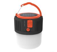 Winlaovate Linterna solar recargable para acampar con control remoto inalámbrico, 2400LM USB luz de tienda de campaña, luz impermeable IPX4 con modo SOS senderismo y aventuras al aire libre (negro)