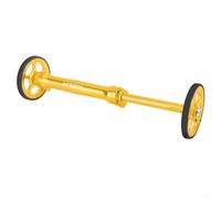 Winlaovate Plegable, rueda de bicicleta y extensión, deslizador de aleación de aluminio, con carrito de goma, ruedas, rodamiento suave, rodamiento para Brompton y piezas de repuesto (dorado)