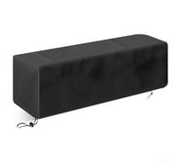 Winlaovate Protector rectangular de mesa para fogata, Oxford 600D, impermeable, para exteriores, con cordón, resistente al viento, cubierta para calentador de patio de 28 pulgadas