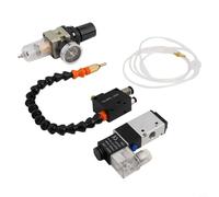 Winlaovate Spray de lubricación de 3 L totalmente sellado con eje flexible para aplicaciones de refrigerante y niebla de aceite, opciones de válvula solenoide de 24 V/110 V/220 V (24 V)