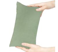 Winmany Mini Almohada de 11 x 7 Pulgadas, Lavable a máquina, Almohadas pequeñas de Color sólido para Siesta pequeña para Adultos, Perros, Viajes (Verde)