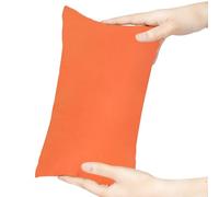 Winmany Mini Almohada de 11 x 7 Pulgadas, Lavable a máquina, Almohadas pequeñas de Color sólido para Siesta pequeña para Adultos, Perros, Viajes (Naranja)