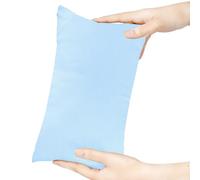 Winmany Mini Almohada de 11 x 7 Pulgadas, Lavable a máquina, Almohadas pequeñas de Color sólido para Siesta pequeña para Adultos, Perros, Viajes (Azul)