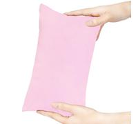 Winmany Mini Almohada de 11 x 7 Pulgadas, Lavable a máquina, Almohadas pequeñas de Color sólido para Siesta pequeña para Adultos, Perros, Viajes (Rosa)