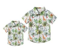 Winmany Padre Hijo Camisas Hawaianas a Juego Hombre Niños Floral Traje Playa Familia Vacaciones Verano Tops Manga Corta