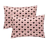 Winmany Paquete de 2 fundas de almohada para niños pequeños, fundas de almohada de satén de seda para bebé, 49 x 36 cm, funda de almohada para cuna, cama, funda de almohada de viaje suave para niños y