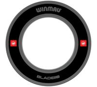 WINMAU Anillo envolvente para tablero de dardos Pro Line 1.0 y 2.0 rojo, azul, negro y blanco, protector de pared