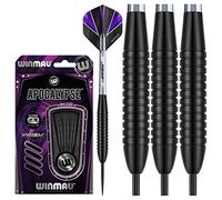 WINMAU Apocalypse Set de Dardos de Punta de Acero de Latón 22 Gramos con Prism Alpha Vuelos and Prism Force Ejes (Tallos)