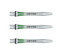 WINMAU Astro Aluminio Verde Corto Tallos de dardo (Shafts) - 1 Juego por Paquete (3 Ejes en Total)