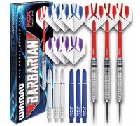 WINMAU Barbarian Pro - Dardos Profesionales con vuelos y cañas (22 Gramos)