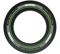 WINMAU Anillo envolvente para tablero de dardos, color negro y verde, protector de pared
