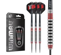 WINMAU Blade 6 Steel Tip Tungsten Darts-26g Dardos, Unisex, Rojo, 26 g