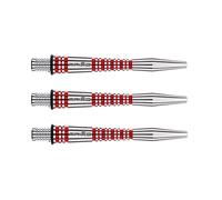 WINMAU Caña de dardos Triad RX de aluminio, 1 juego por paquete (3 ejes de dardos en total), accesorios profesionales para dardos, cañas cortas rojas