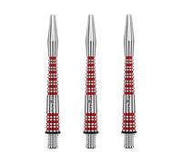 WINMAU Caña de dardos Triad RX de aluminio, 1 juego por paquete (3 ejes de dardos en total), accesorios profesionales para dardos - Cañas medianas rojas