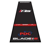 WINMAU Darts - Alfombrilla para dardos Pro Zone Precision Blade 6 con línea de ocho elevada integrada para puntas de acero, protector de suelo para diana