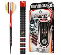 WINMAU Darts Florian Hempel 85% Pro-Series - Juego de Dardos de Punta Suave de Peso Completo de 18 g/20 g con Plumas de Dardos y Ejes de Dardos (Tallos)