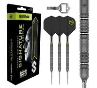 WINMAU Darts - Michael Van Gerwen MvG Signature Edition | Switch Points 22g | Set Profesional de Dardos en tungsteno 90% con Aletas y Ejes