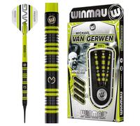WINMAU Darts - MvG 85% Pro-Series - Juego de Dardos de Punta Suave de 18 g/20 g, Peso Completo, con Plumas de Dardos y Ejes de Dardos (Tallos)