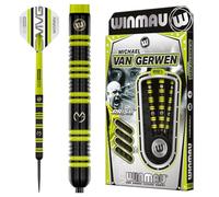 WINMAU Darts - MvG 85% Pro-Series - Juego de Dardos Profesional de 25 g con Plumas y Ejes de Dardos (Tallos)