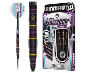 WINMAU Darts Simon Whitlock 85% Pro-Series - Juego de Dardos (24 g, con vuelos y cañas)