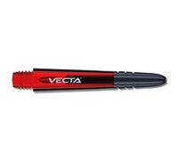 WINMAU Eje de dardo - Vecta Policarbonato Tallos de Dardos - 1 Juego por Paquete (3 Dardos Varillas en Total) - Accesorios de Dardos Profesionales - Rojo y Negro Cañas Medianas