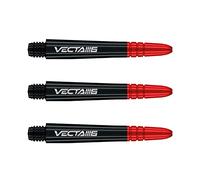 WINMAU Eje de dardo - Vecta Policarbonato Tallos de Dardos - 1 Juego por Paquete (3 Dardos Varillas en Total) - Accesorios de Dardos Profesionales - Negro y Rojo Blade 6 Ejes intermedios