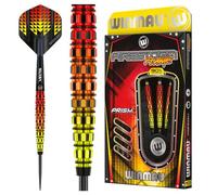 WINMAU Firestorm Flame - Juego de Dardos Profesionales de tungsteno de 23 Gramos con vuelos y Tallos (Ejes)
