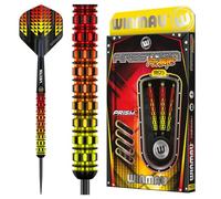 WINMAU Firestorm Flame - Juego de Dardos Profesionales de tungsteno de 24 Gramos con vuelos y Tallos (Ejes)